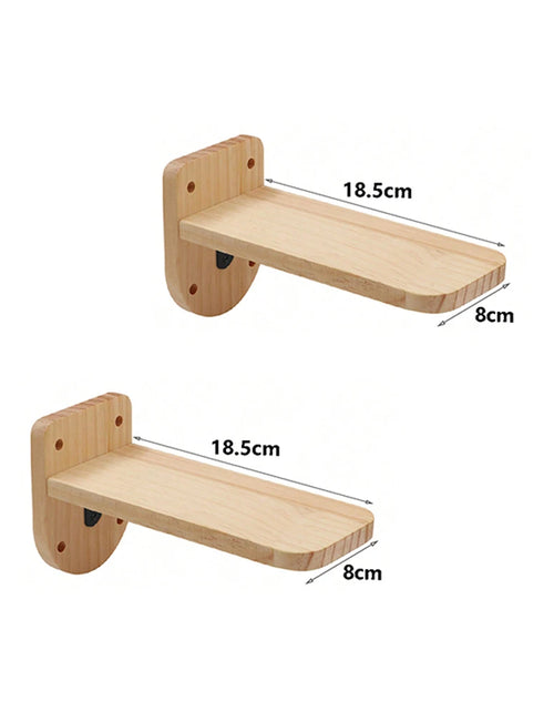 Load image into Gallery viewer, Cat Wall Climbing Shelf Steps Ladder Scratching Post Scratcher Bed Hiding House for Cats Tree Tower Pet Furniture Accessories
