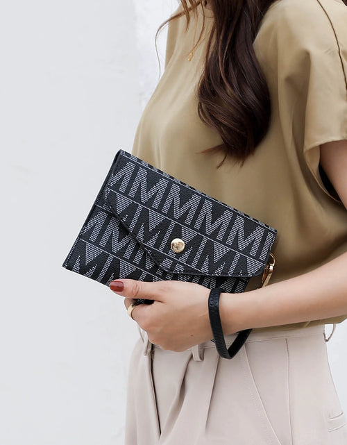 Load image into Gallery viewer, by Mia K. Marimar Women'S Tote Bag with Pouch and Wristlet, Signature 4 Piece Set - Tan

