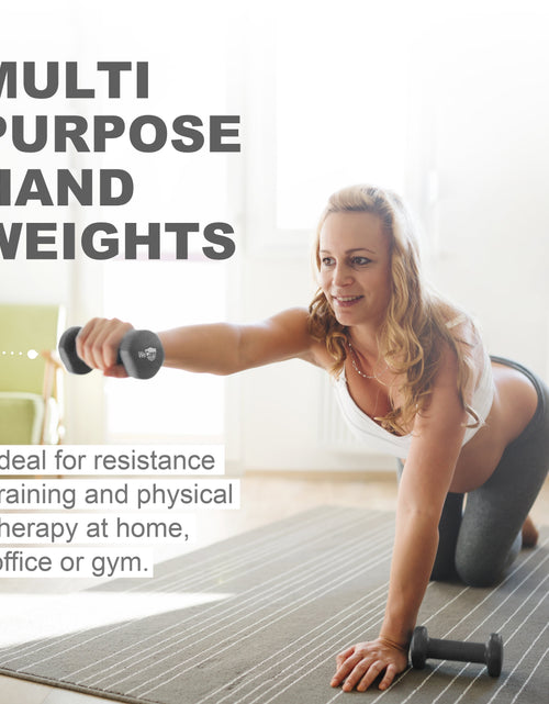 Load image into Gallery viewer, Fitness, Mancuerna De Neopreno De 15Lb, Par - Negro
