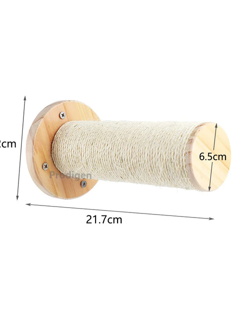 Load image into Gallery viewer, Cat Wall Climbing Shelf Steps Ladder Scratching Post Scratcher Bed Hiding House for Cats Tree Tower Pet Furniture Accessories
