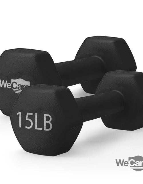 Load image into Gallery viewer, Fitness, Mancuerna De Neopreno De 15Lb, Par - Negro
