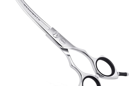 Curved Scissors for Dog Grooming,6.5 Inches,Safety round Tip Design. (Ball-Tip)