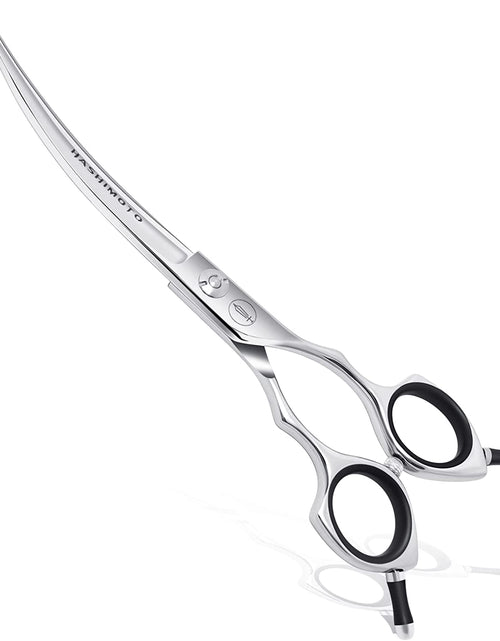 Load image into Gallery viewer, Curved Scissors for Dog Grooming,6.5 Inches,Safety round Tip Design. (Ball-Tip)
