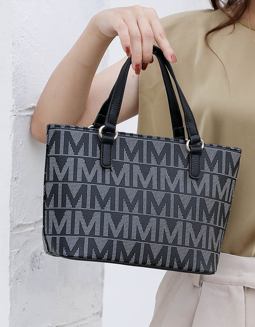 Load image into Gallery viewer, by Mia K. Marimar Women'S Tote Bag with Pouch and Wristlet, Signature 4 Piece Set - Tan

