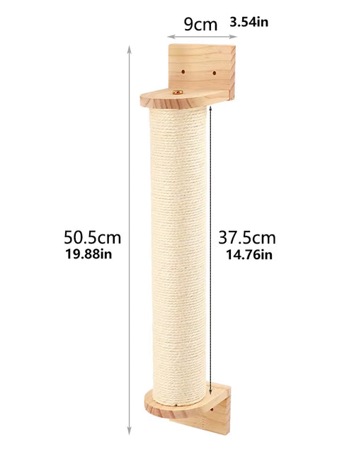 Load image into Gallery viewer, Cat Wall Climbing Shelf Steps Ladder Scratching Post Scratcher Bed Hiding House for Cats Tree Tower Pet Furniture Accessories
