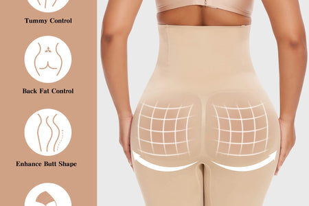 2 Packs Shorts De Faja Con Control De Abdomen Moldeador Corporal Para Mujer De Cintura Alta Adelgazante De Muslos