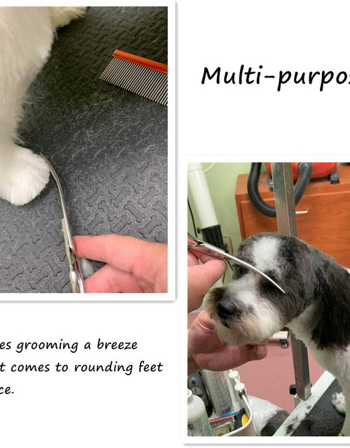 Load image into Gallery viewer, Curved Scissors for Dog Grooming,6.5 Inches,Safety round Tip Design. (Ball-Tip)
